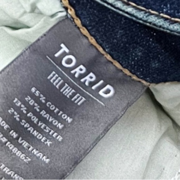 NEW Torrid Jegging Skinny Super Soft High-Rise Destructed Jean in Rip Rap - Picture 9 of 9